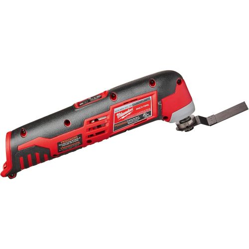  Milwaukee 2426-20 M12 12 Volt Redlithium Ion 20,000 OPM Variable Speed Cordless Multi Tool with Multi-Use Blade, Sanding Pad, and Multi-Grit Sanding Papers (Battery Not Included, P