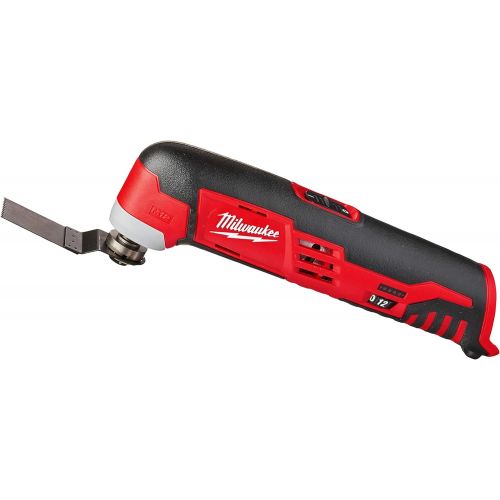  Milwaukee 2426-20 M12 12 Volt Redlithium Ion 20,000 OPM Variable Speed Cordless Multi Tool with Multi-Use Blade, Sanding Pad, and Multi-Grit Sanding Papers (Battery Not Included, P