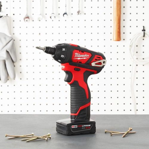  Milwaukee 2401-20 M12 12-Volt Lithium-Ion Cordless 1/4 in. Hex Screwdriver (Tool-Only)