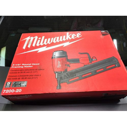  Milwaukee Pneumatic 3-1/2 in. 21 Degree Full Round Head Framing Nailer