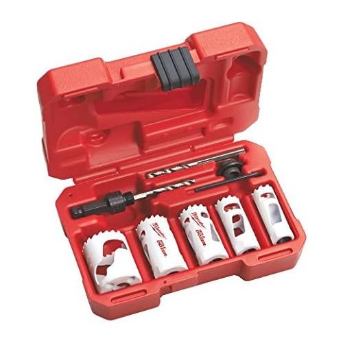  MILWAUKEE ELEC TOOL 49-22-4138 8Pc Plumb Hole Saw Kit,