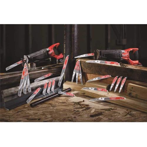  Milwaukee 48-00-8186 6 in. 24 Teeth per in. Thin Metal Cutting SAWZALL Reciprocating Saw Blades - pack of 25