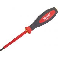 Milwaukee 932464056 VDE Slotted/Phillips Screwdriver SL/PH2 x 100mm, Red