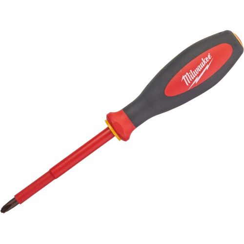  Milwaukee 932464056 VDE Slotted/Phillips Screwdriver SL/PH2 x 100mm, Red