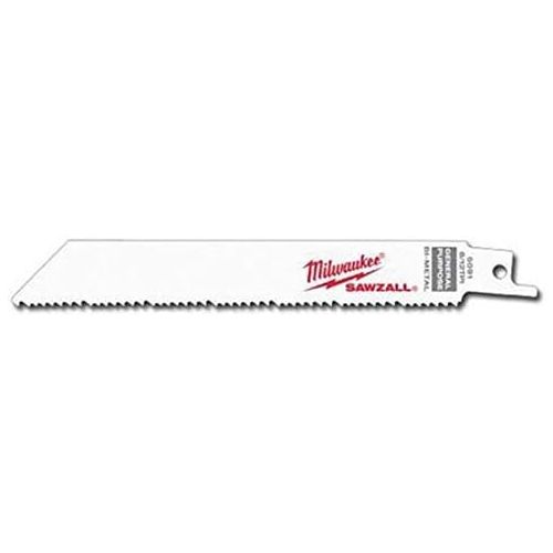  Milwaukee 48-00-5091 6 Bi-Metal Reciprocating Blade Work N Wood