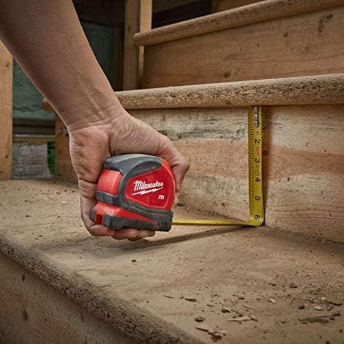  Milwaukee 4932459593 C5/25 5m Pro Compact Metric Tape Measure