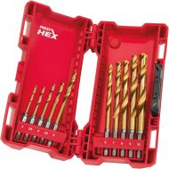 Milwaukee Metal Drill Bit Set 48894759?56?g Red Hex titanium Shockwave, 1?W, 0?V