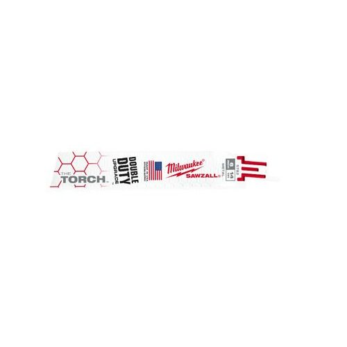  Milwaukee 48-01-2782 6 in. 14T Torch Reciprocating Blade44; Pack of 25