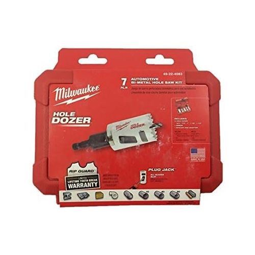  Milwaukee 49-22-4083 7-pc Compact Automotive Hole Dozer Hole Saw Kit