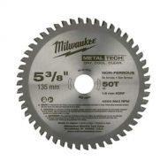 Milwaukee 48-40-4075 5-3/8 in. MetalTech Non-Ferrous Circular Saw Blade (50 Tooth)