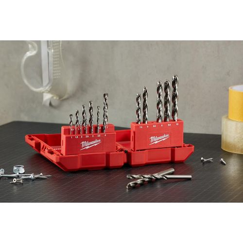  Milwaukee 4932352374 Drill, Set 19 Piece 1-10mm