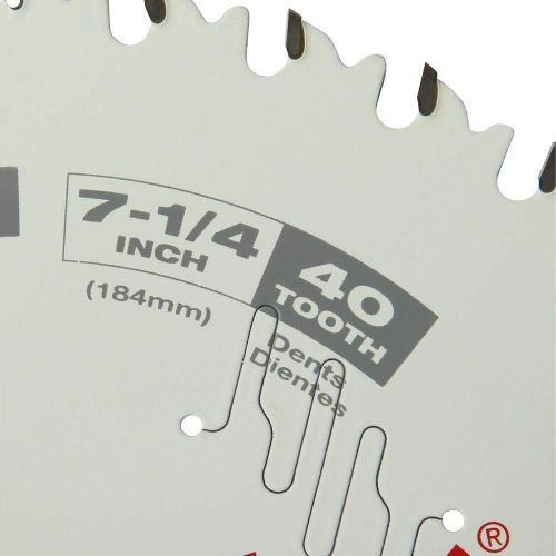  Milwaukee 48-41-0726 7-1/4 in 40T Fine Finish Circular Saw Blades 10pk