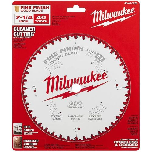 Milwaukee 48-41-0726 7-1/4 in 40T Fine Finish Circular Saw Blades 10pk