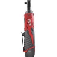 New Milwaukee 2457-21 M12 Cordless 3/8 Ratchet Kit With Battery Charger Case