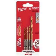 MILWAUKEE ELECTRIC TOOL 48-89-4644 Drill Bit Red Helix 4 Piece Set