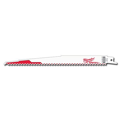  MILWAUKEE ELECTRIC 48-00-5036 SAWZALL BLADE, 9 IN. LONG WITH 1/2 IN. UNIVERSAL SHANK, 5 TPI, 5 PER PACK (1 PACK)