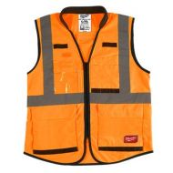 Milwaukee 48-73-5093 ANSI High Visibility Orange Safety Vests - XL/XXXL