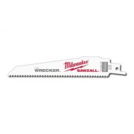 Milwaukee 48-00-5701 Super Sawzall Blade 8 Teeth per Inch 6-Inch Length, Wrecker , 5 Pack