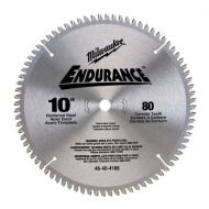 Milwaukee 48-40-4168 Endurance 10-Inch 80 Tooth Non-Ferrous Metal Cutting Saw Blade with 5/8-Inch Arbor