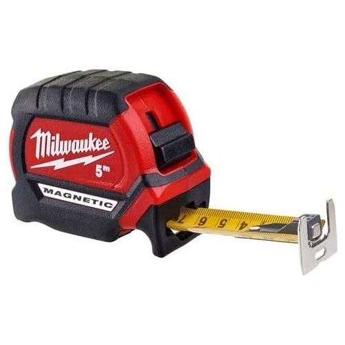  Milwaukee 48227305 HP5Mg/27 Premium Magnetic Tape Measure - Red/Black