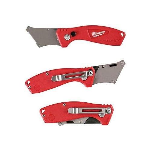  Milwaukee 48-22-1906 Fastback Compact Flip Utility Knife w/ One-Handed Opening and Belt Clip