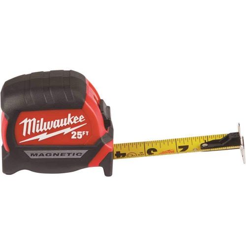  Milwaukee Electric Tool 25Ft Compact Magnetic Tape Mea
