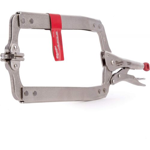  Milwaukee 48223520 Torque Locking C Clamp with Swivel Pads 480mm (18in), Red, 18