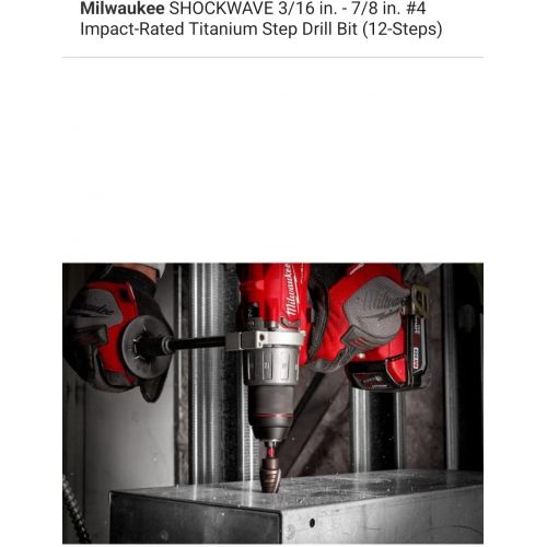  Milwaukee 3/16 - 7/8 Impact Step Drill Bit, #4