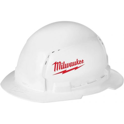  Milwaukee BOLT White Type 1 Class C Full Brim Vented Hard Hat