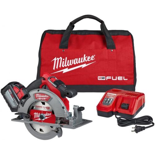  Milwaukee M18 FUEL 18-Volt Lithium-Ion Brushless Cordless 7-1/4 in. Circular Saw Kit with (1) 12.0Ah Battery, Charger, Tool Bag