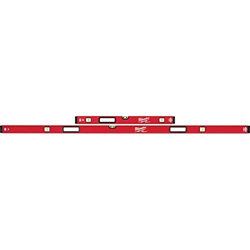  Milwaukee Accessory 78 Inch/32 Inch Redstick Magnetic Box Level Jamb Set