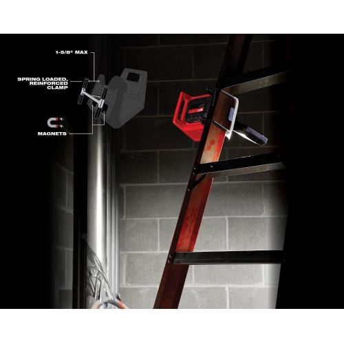  Milwaukee M18 18-Volt Lithium-Ion Cordless Rover Mounting 1500 Lumens Flood Light, Mount, Clamp, Hang or Carry Anywhere,3 Light Output Modes, Impact Resistant, LEDS Never Need Repl