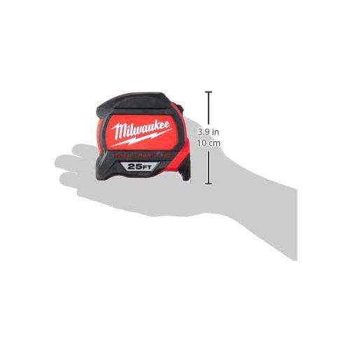  Milwaukee Tool 48-22-7125 Magnetic Tape Measure 25 ft x 1.83 Inch