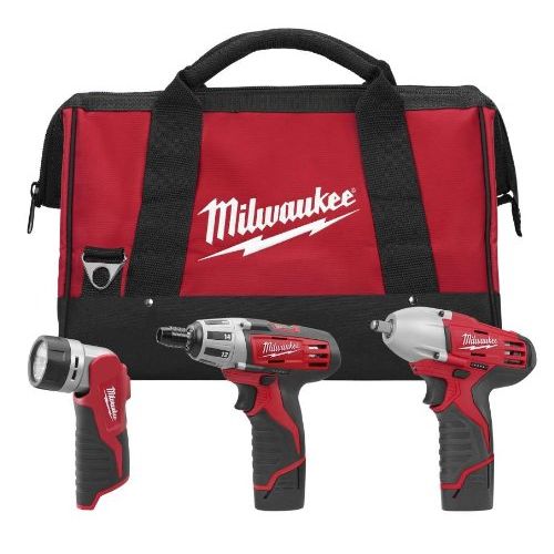  Milwaukee 2491-23 M12 12-Volt 3-Tool Combo Kit