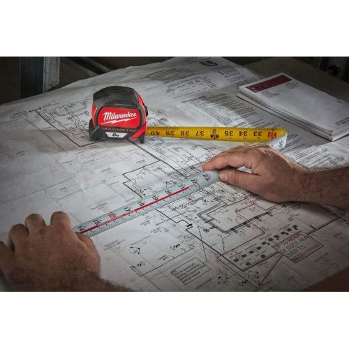  Milwaukee 48227225 HP8-26Mg/27 Premium Magnetic Tape Measure - Red/Black