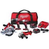 Milwaukee 2691-24G 18-Volt Cordless Combo Tool Kit (4-Tool) with Two 3.0 Ah Batteries, 1-Charger, 1-Tool Bag