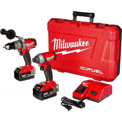  Milwaukee 2897-22 M18 Fuel 2-Tool Combo Kit, Red