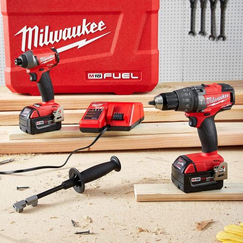  Milwaukee 2897-22 M18 Fuel 2-Tool Combo Kit, Red