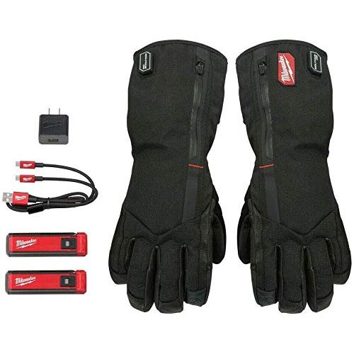  MILWAUKEES REDLITHIUM USB Heated Gloves with Battery and Charger (Large)