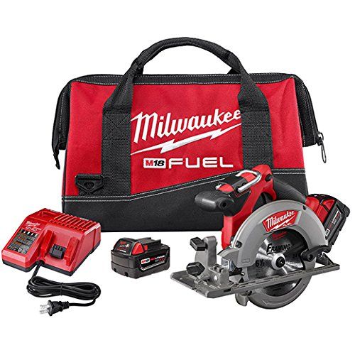  Milwaukee 2730-22 M18 Fuel 6 1/2 Circ Saw 2 Bat Kit