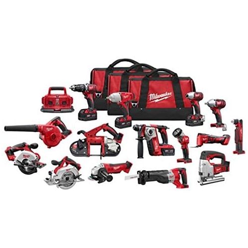  Milwaukee 2695-15 M18 Combo 15 tool Kit W/4 Xc Bat