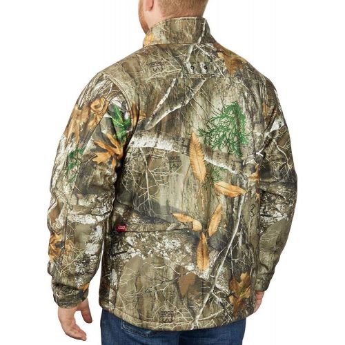  Milwaukee Heated Jacket KIT M12 12V Lithium-Ion Front and Back Heat Zones - Battery and Charger Included - (Extra Large, RealTree Camo)