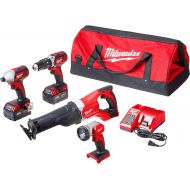 Milwaukee 2696-24 M18 Cordless Compact Combo Tool Kit