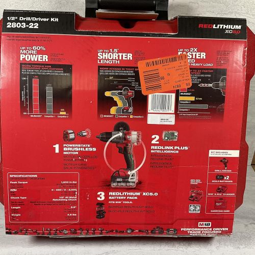  Milwaukee Electric Tools 2803-22 Drill Driver Kit