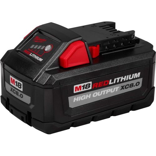  Milwaukee 48-11-1880 M18 REDLITHIUM HIGH OUTPUT 18v 8.0 Ah Lithium-Ion Battery Pack