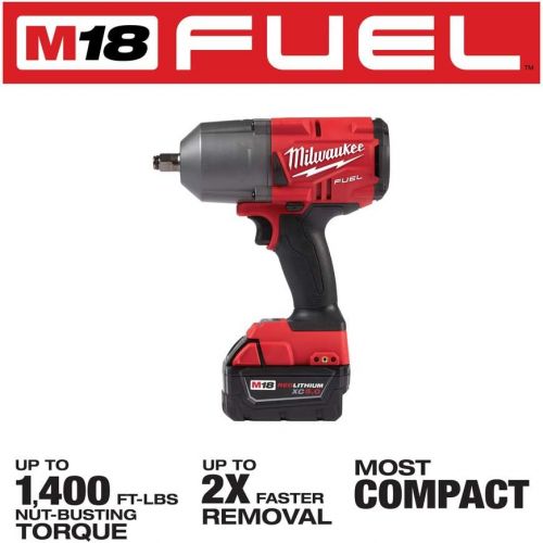  Milwaukee M18 Fuel 1/2 High-Torque Impact w/Free Grease Gu, Chrome (2767-22GG)