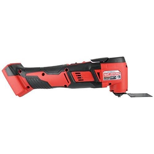  Milwaukee 2626-20 M18 18V Lithium Ion Cordless 18,000 OPM Orbiting Multi Tool with Woodcutting Blades and Sanding Pad with Sheets Included (Battery Not Included, Power Tool Only)