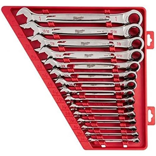  Milwaukee Electric Tools MLW48-22-9416 Ratcheting Combination Wrench Set - SAE