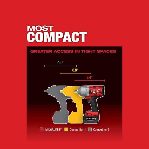  Milwaukee 2767-22 Fuel High Torque 1/2 Impact Wrench w/ Friction Ring Kit
