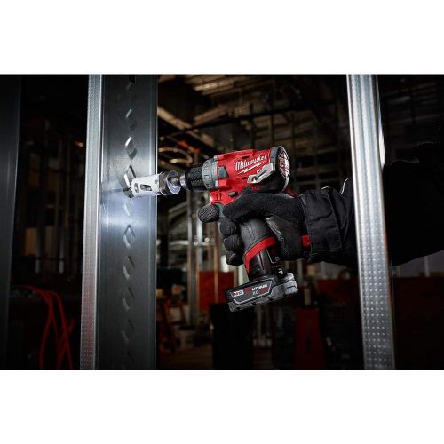  [아마존베스트]Milwaukee 2504-21 M12 FUEL 1/2 in. Hammer Drill Kit with 2.0 Ah Battery and Bag